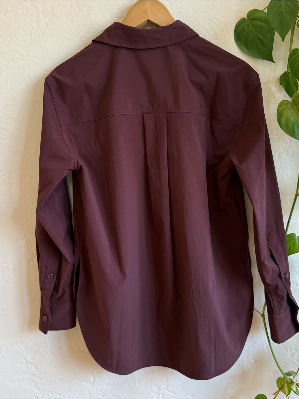 Athleta Midday Relaxed Shirt - Garnet Sz XXS - Picture 4 of 5